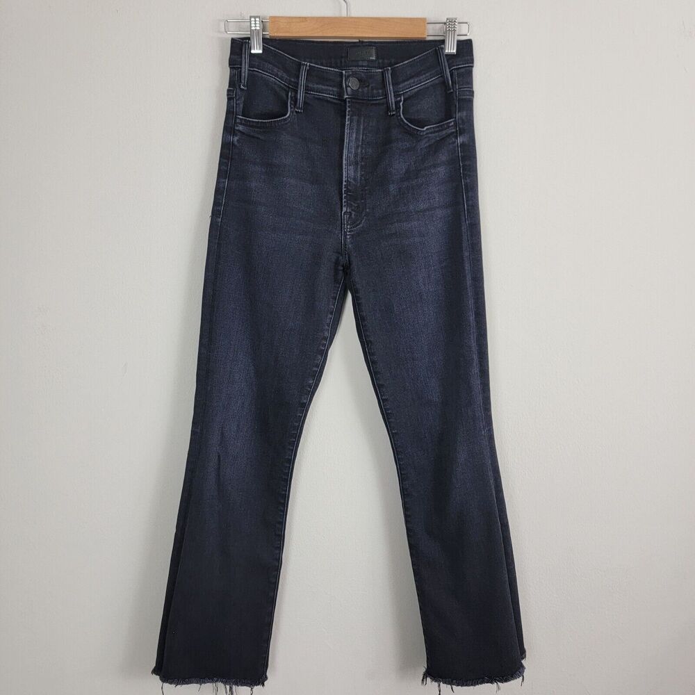 MOTHER Straight Leg Jeans in Dark Indigo Wash